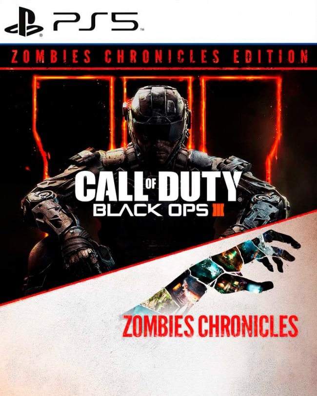 CALL OF DUTY BLACK OPS III + DLC ZOMBIES CHRONICLES PS5 Juegos digitales Chile
