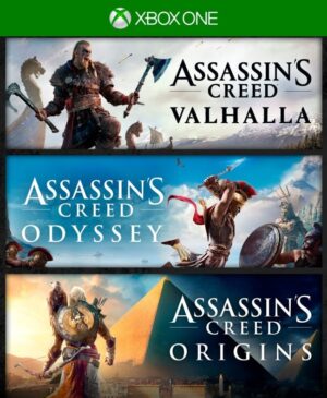 3 EN 1 ASSASSIN´ CREED BUNDLE : VALHALLA ODYSSEY + ORIGINS  DELUXE XBOX ONE