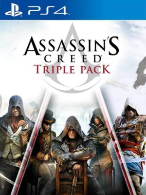 Assassin's Creed Triple Pack: Black Flag, Unity, Syndicate PS4.