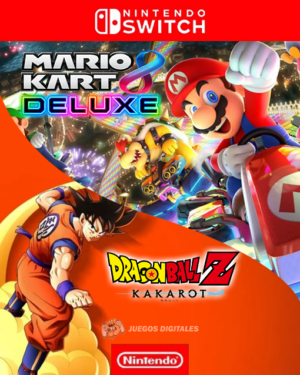2 EN 1 MARIO KART 8 + DRAGON BALL KAKAROTO - NINTENDO SWITCH