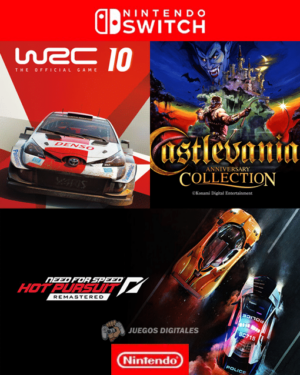 3 EN 1 WRC 10 + CASTLEVANIA + NEED FOR SPEED - NINTENDO SWITCH