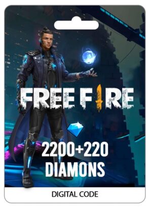 FREE FIRE: 2200 DIAMANTES + 220 BONUS DIAMANTES