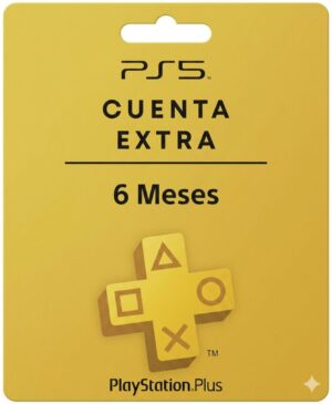 PSN PLUS EXTRA 6 MESES CUENTA PRINCIPAL PS5