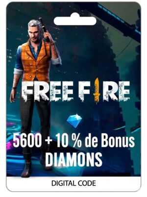 FREE FIRE 5600 DIAMANTES + 560 BONUS DIAMANTES