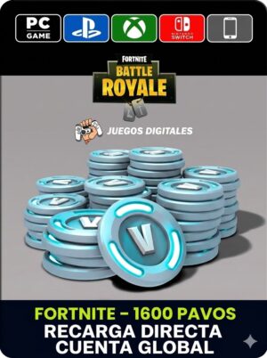 Fortnite 1600 Pavos V Bucks GLOBAL